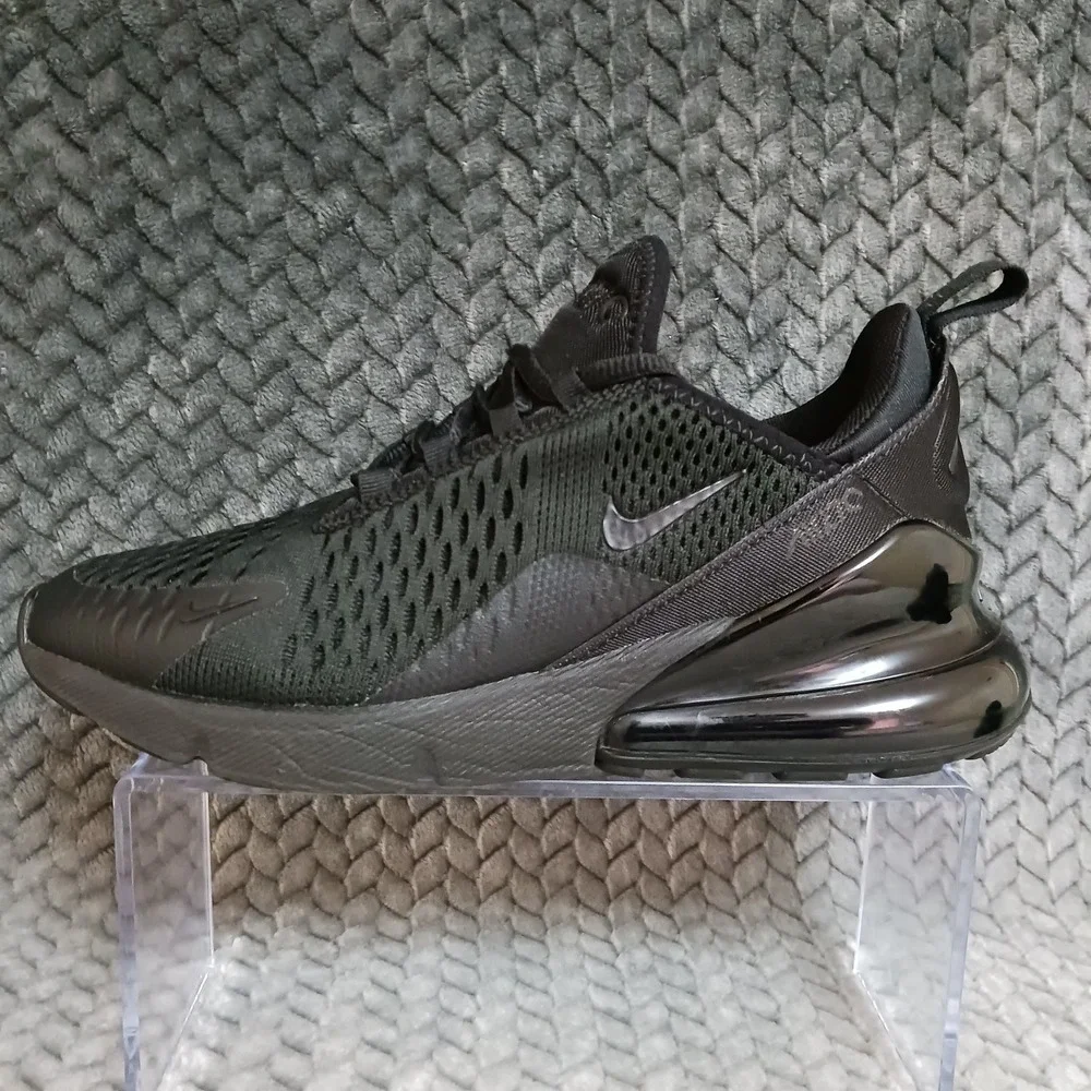 Nike Air Max 270 Black GS Walking Running Sneakers Shoes Size 6Y Women's 7.5